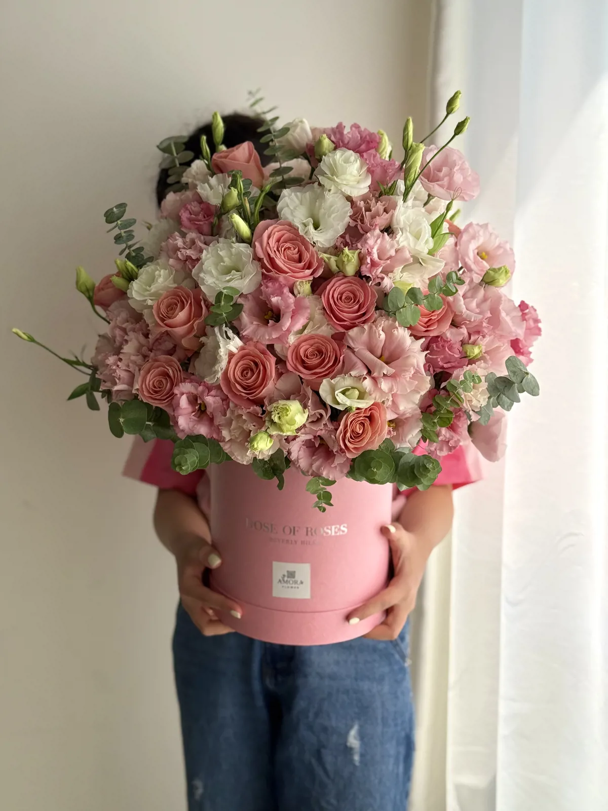 باکس گل pink blush