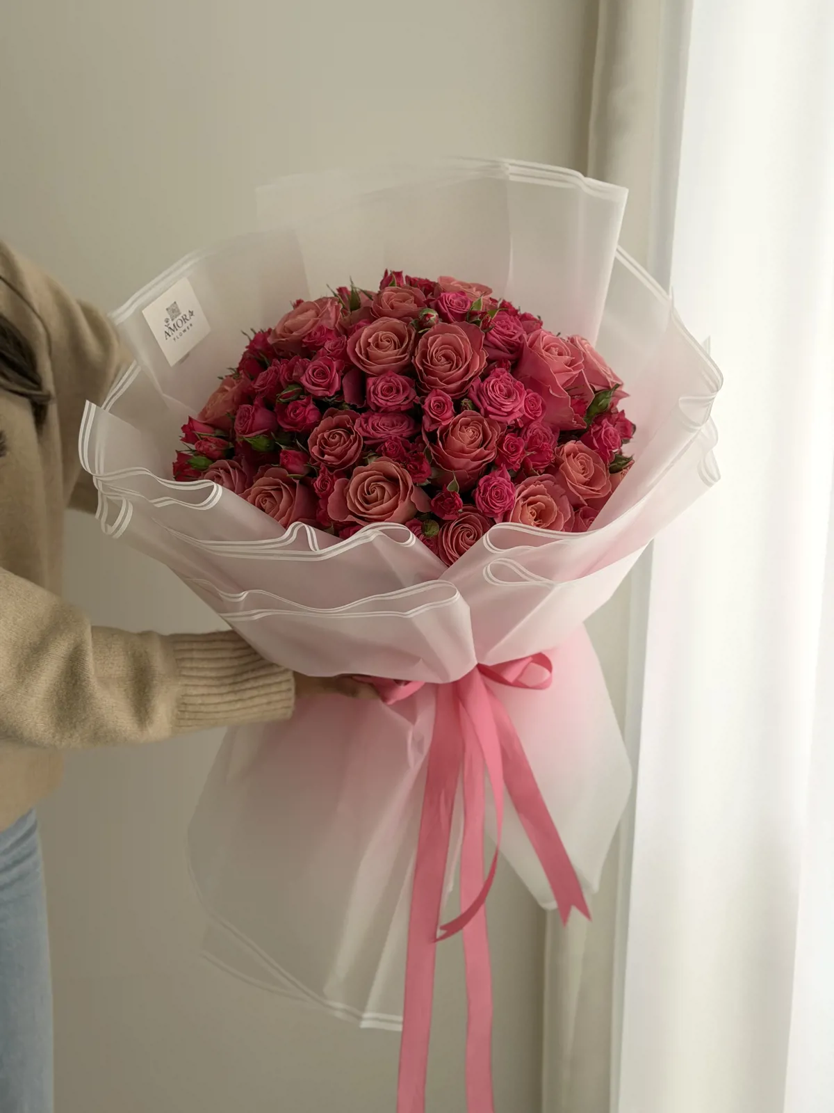 دسته گل گاردن رز
