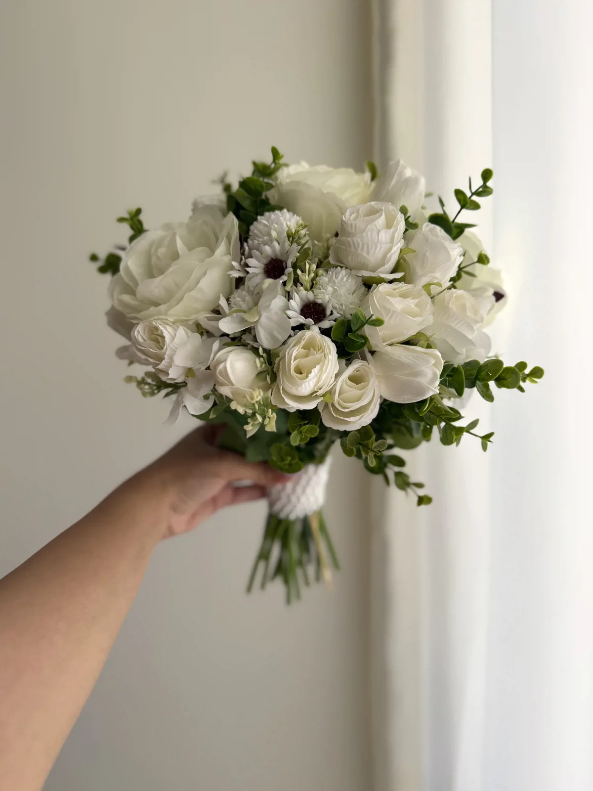 دسته گل ترکیبی مصنوعی عروس