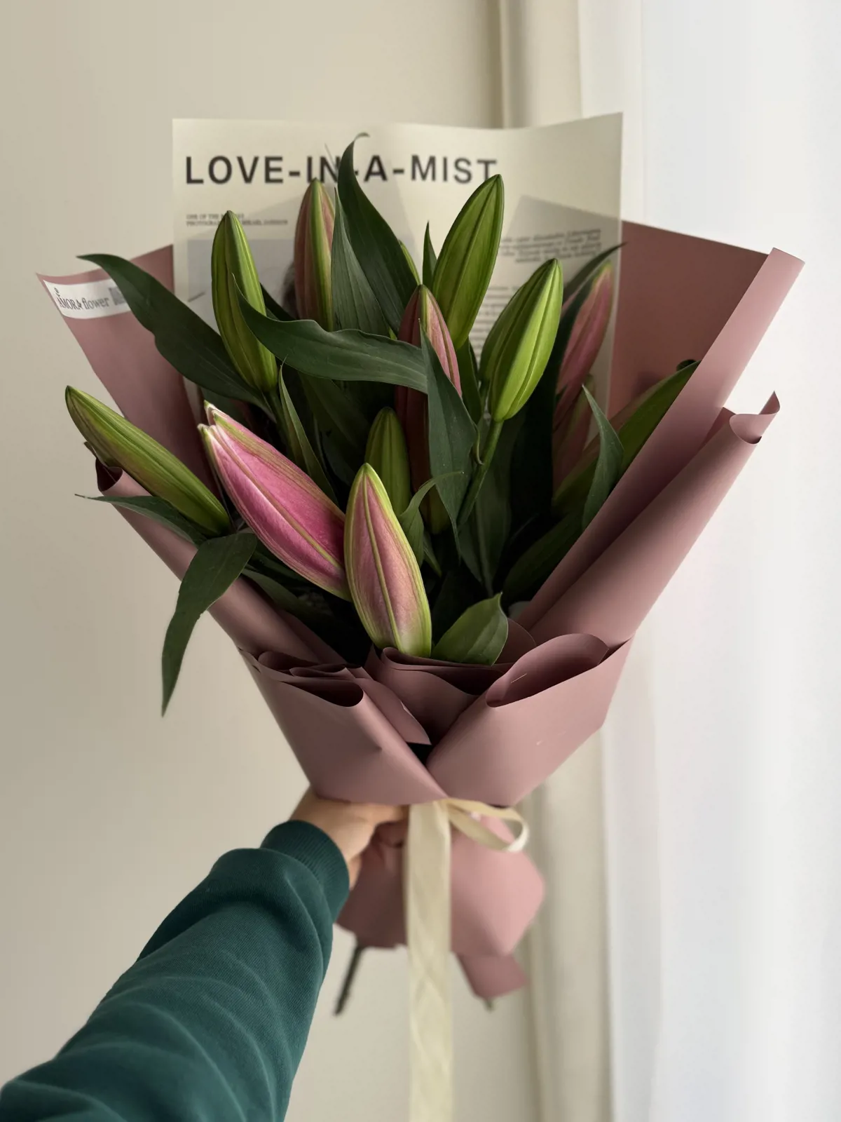 بوکت غنچه صورتی